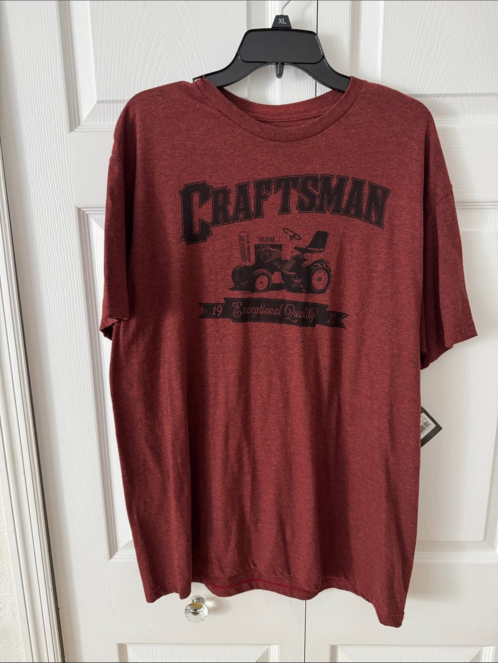 Craftsman Men's Maroon Graphic Short Sleeve Tee